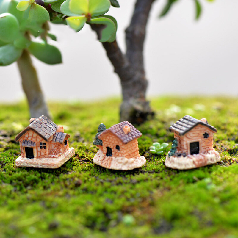 1pcs figurine in miniatura per la casa in resina casuale decorazione del giardino accessori per esterni
