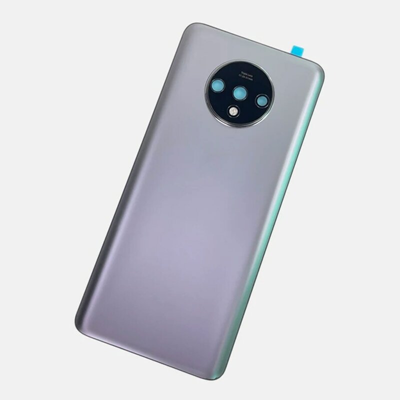 Gorilla Glass penutup baterai Oneplus 7T, casing belakang pintu belakang untuk Oneplus7t 1 + 7T bingkai kaca belakang dengan lensa kamera