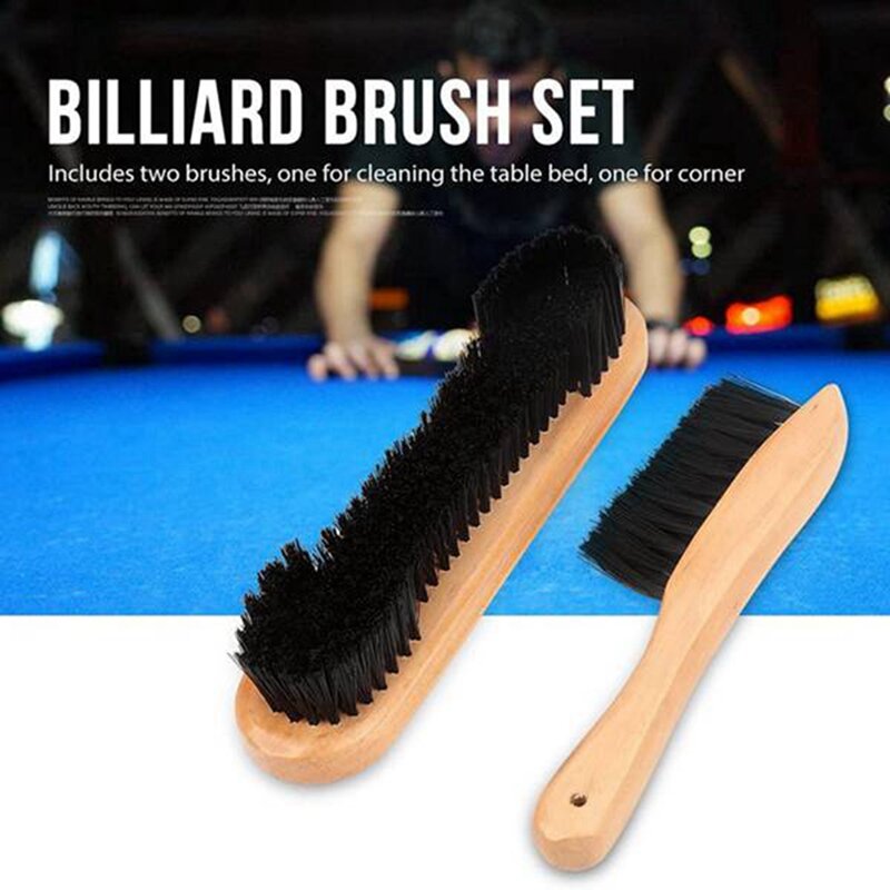 Billiards Pool Table Brush Kit,Pool Table Corner Brush And Rail Brush Set Billiard Table Cleaning Kit