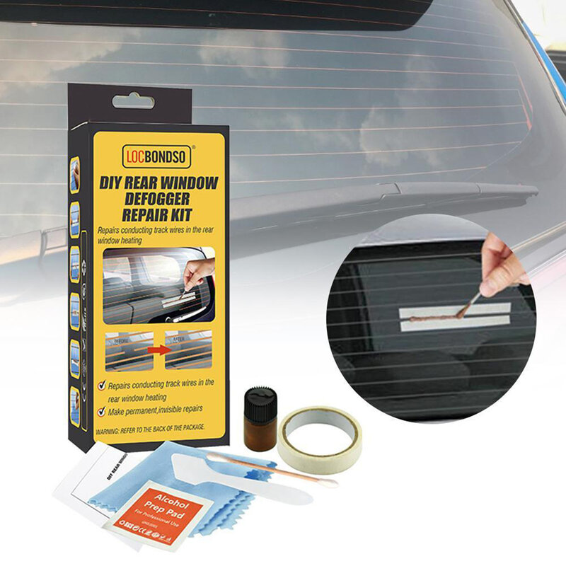 Rear Defroster Repair Kit DIY Quick Repair Conductive Car Rear Window Windshield Defogger Defroster Repair Kit Car Rear