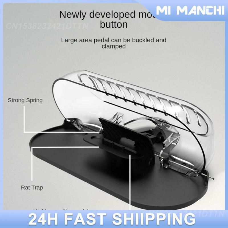 Acrylic Side Buckle Mousetrap Ully Automatic Home Convenient Catch Mice Mouse Artifact For Residence Office Catering Hotel