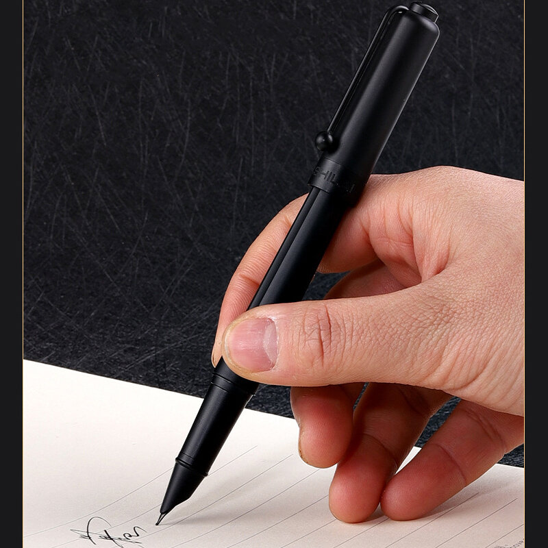 Ручка перьевая черная со скрытым титановым наконечником, 0,28-1,2 мм