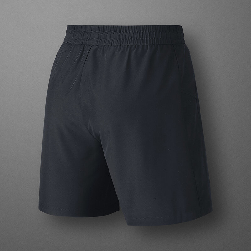 Fashion Loose Elastic Waist Pockets All-match Bandage Korean Shorts Men's 2024 Summer New Oversized Solid Color Casual Shorts