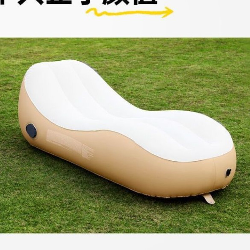 Sofá inflable con cojín de aire, cama portátil para acampar al aire libre, persona perezosa, pausa para el almuerzo, pavimentación de suelo, sillas de salón de aire para el hogar