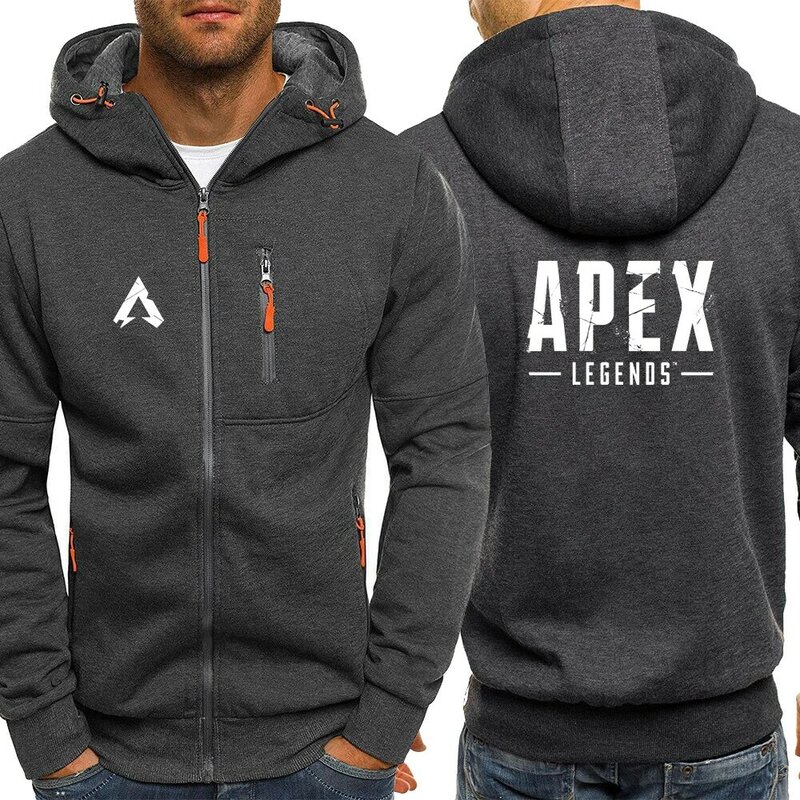 Apex Legends Game 2022 nuova felpa Casual a maniche lunghe da uomo abbigliamento sportivo felpe con cappuccio Streetwear giacche con cappuccio con cerniera top con cappuccio