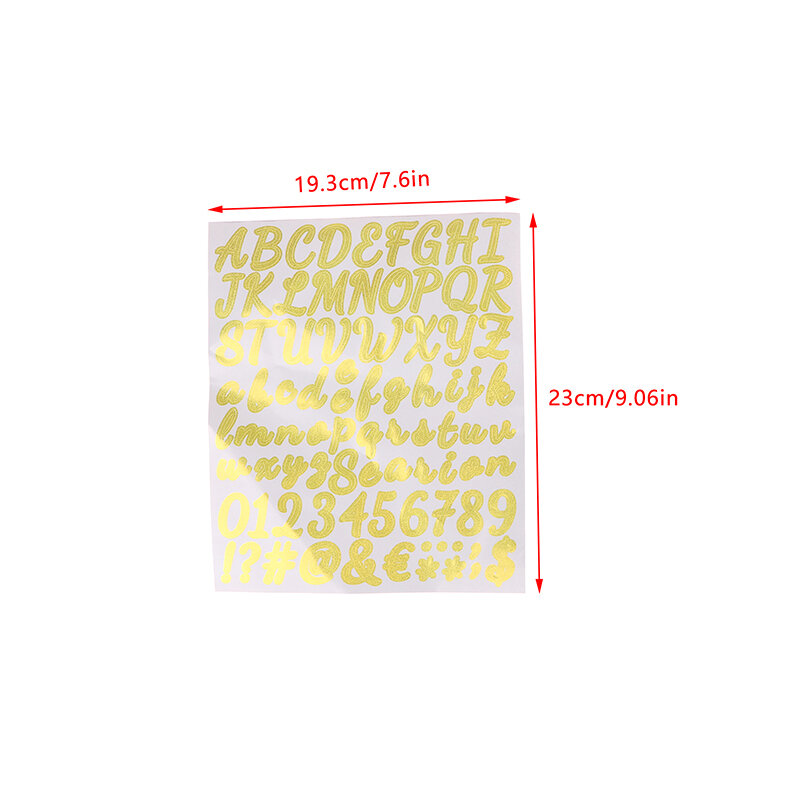 2 Sheets Laser Alphabet And Number Stickers Gold&Silver Letter Stickers For Grad Cap Decoration And DIY Crafts Making Supplies