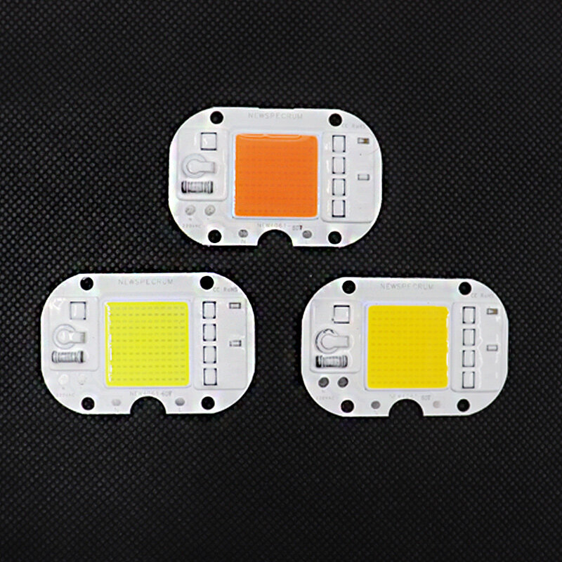 220V ชิป LED 50W 2เชื่อมวิธีการโมดูล LED UV 395nm 3000K 4000K 6000K สำหรับ Floodlight DIY หลอดไฟตกปลา LED ชิป