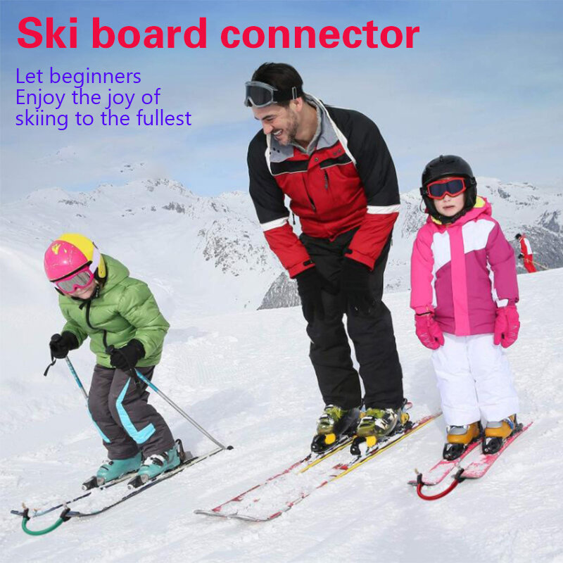 初心者と子供のためのスキーコネクタチップ、スキートレーニングチェック、屋外エクササイズ、スポーツ、スノーボードアクセサリー、大人、7色、冬