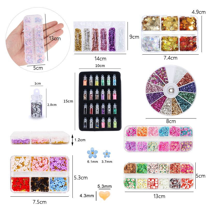 Mix Glitter Sequins for Resin Soft Pottery Gold Foils Nail Art DIY UV Crystal Epoxy Resin Mold Filler Jewelry Making Supplies