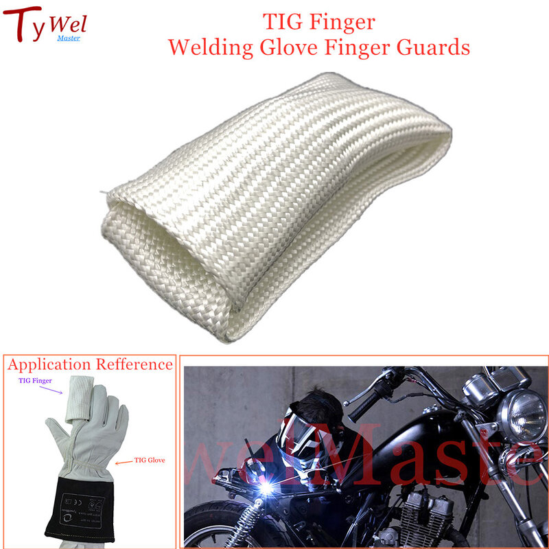 TIG-guantes de soldadura profesional, protectores de dedos para soldadura TIG, con escudo térmico