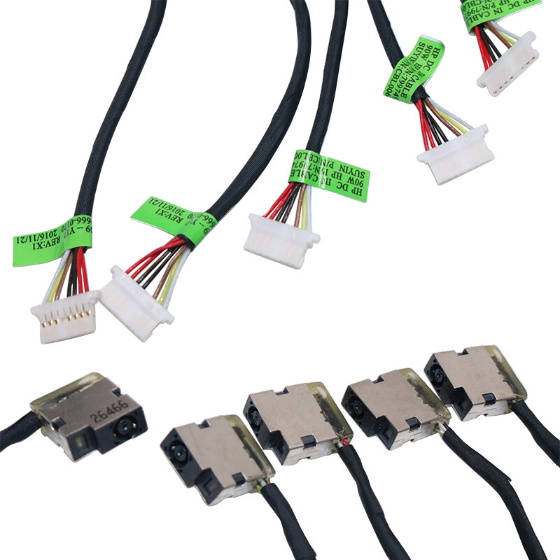 Cable de alimentación CC para ordenador portátil, Conector de carga CC, Cable de puerto para hp 15-ab 15-bs 15-bw 250 255 G6