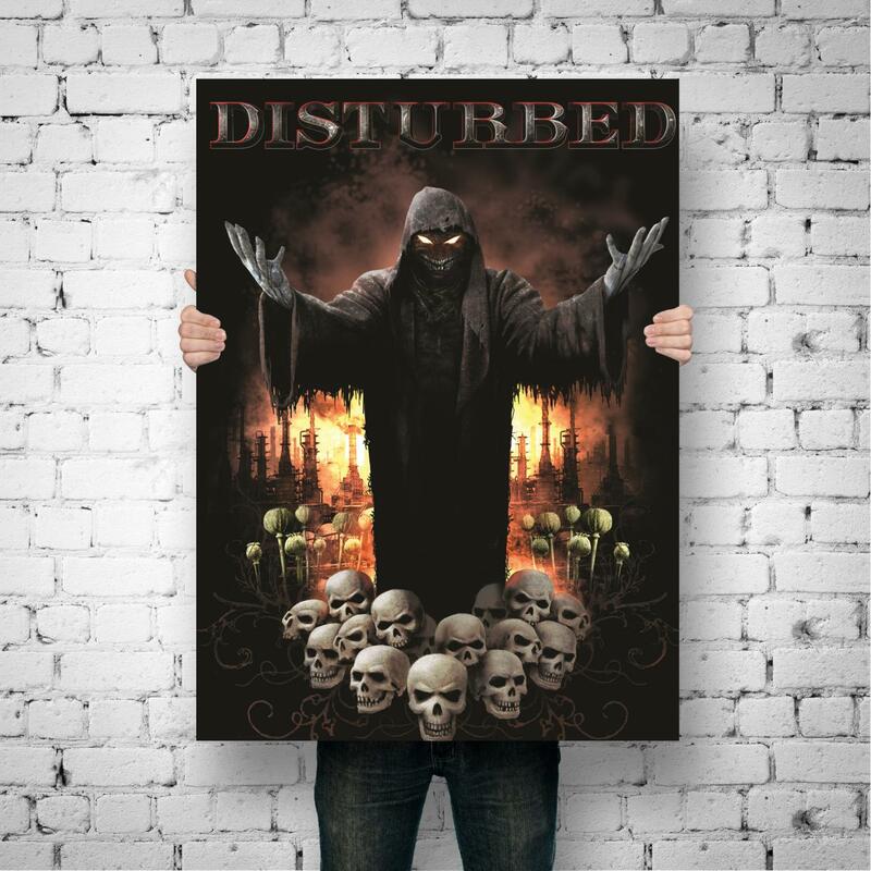 disturbed Singer Decorative Canvas Posters Room Bar Cafe Decor Gift Print Art Wall Paintings
