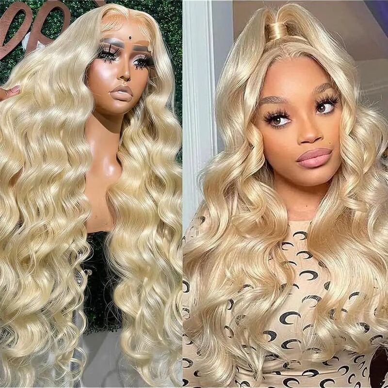 Blonde 613 body wave frontal wig 13x6 13x4 HD lace glueless wigs human hair 100% human hair brazilian wigs on sale 30 40 inches
