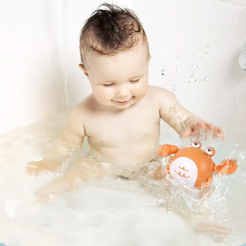 Bathtub Wind-up Toys Water Table Pool Bath Time Bathtub Tub Toy Crab Shape Bathtub Tub Toys For Toddlers Summer