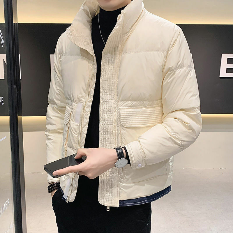 2024 High end New Winter Trend Lightweight and Warm Short Casual Coat Men's Winter Fashion Brand Clothes