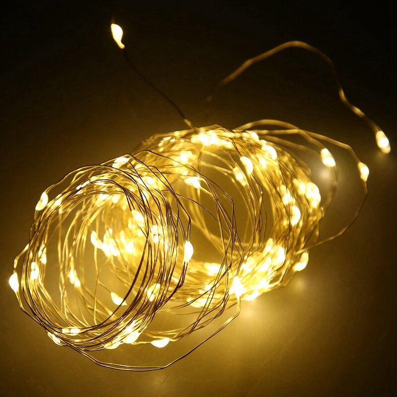 Solar String Lights, 10M 100LED Outdoor String Lights, Waterproof Decorative String Lights For Patio, Garden, Gate, Yard, Party,