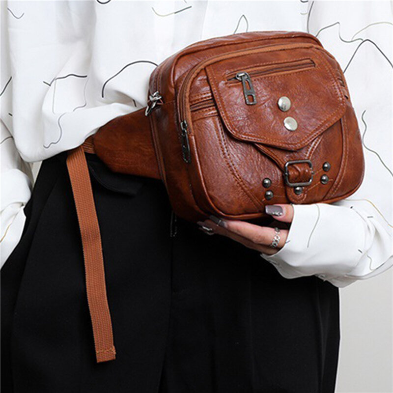 Женская сумка в стиле ретро, Новая модная женская сумка-мессенджер, модная мягкая кожаная сумка через плечо, маленькая квадратная сумка из мытой кожи, 2024