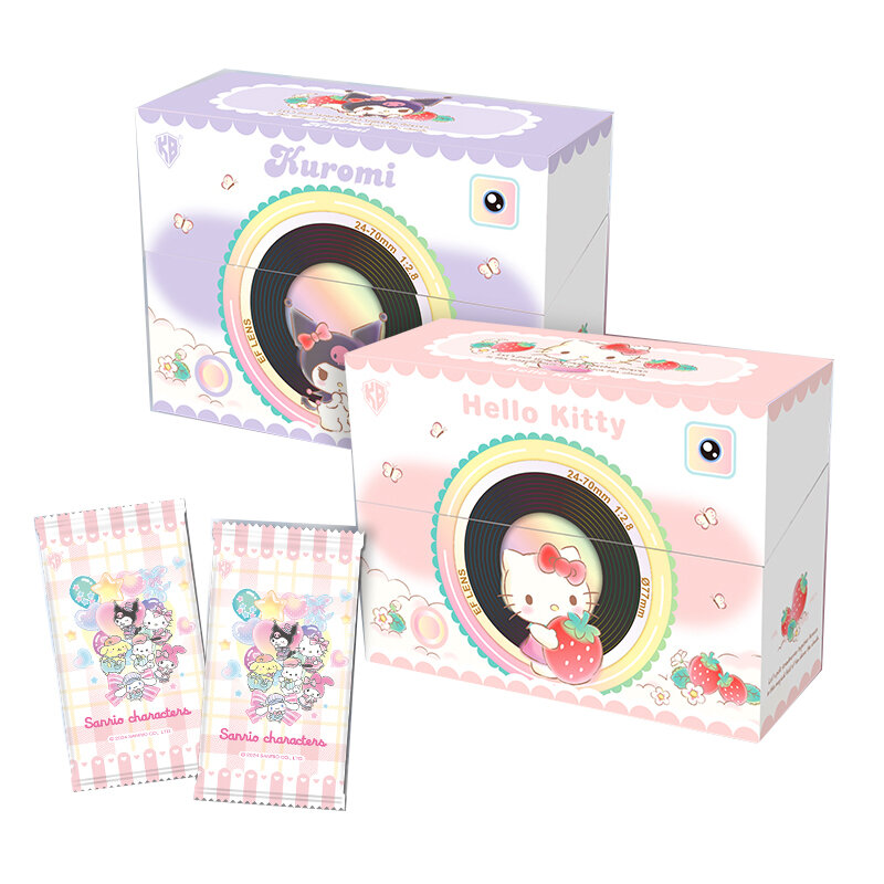 Kartu asli Sanrio buku harian kehidupan Sanrio keluarga Coolomi Life Diary HelloKitty Pink lucu koleksi kartu hadiah mainan