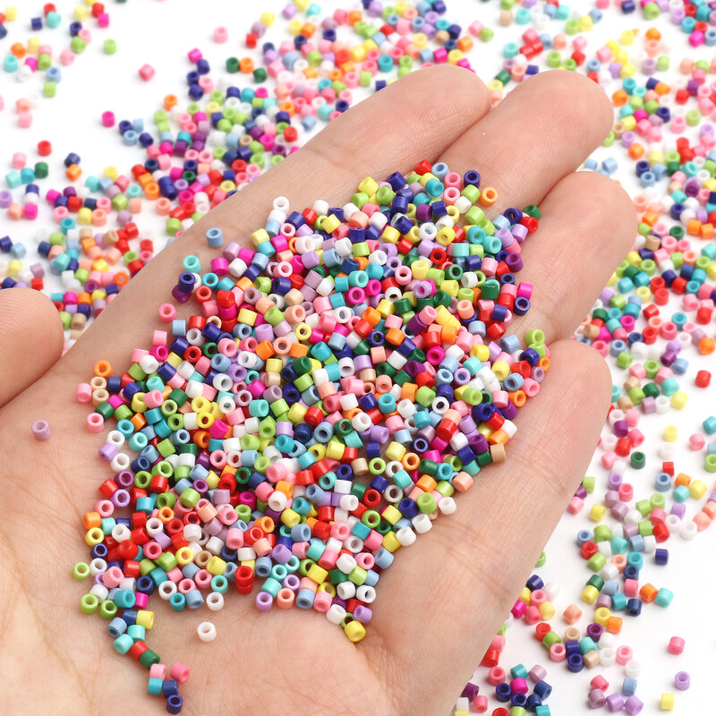 2000 pz 2mm colorato semi di vetro giapponese perline allentate perline distanziatrici rotonde per gioielli che fanno accessori per bracciali fatti a mano fai da te