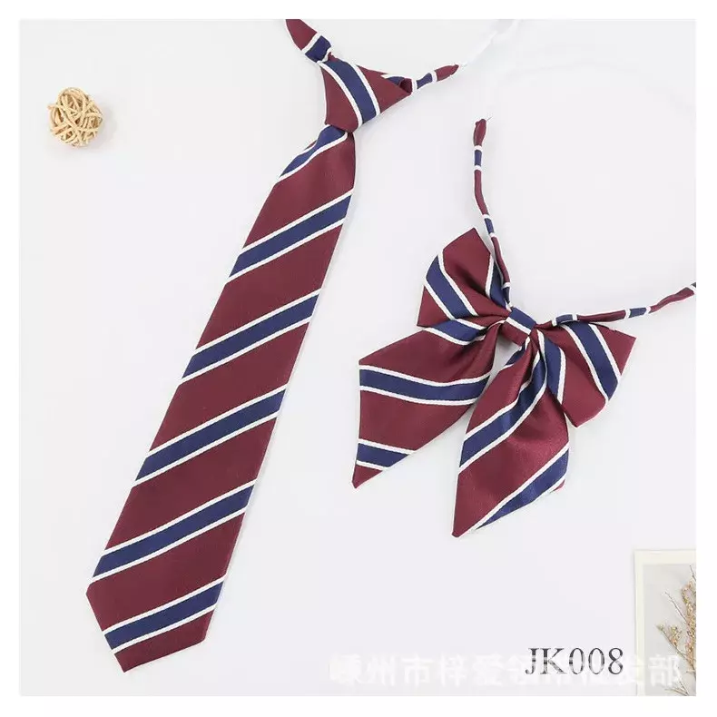 Corbatas JK para uniforme Jk para hombres y mujeres, corbata a cuadros informal, estilo japonés, ropa de cuello linda, accesorios escolares