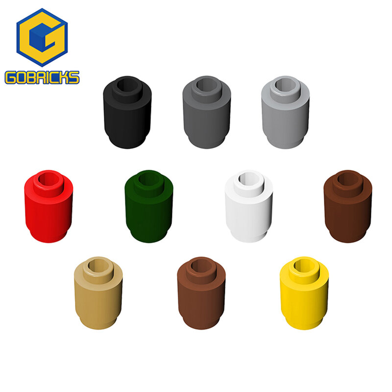 Moc Brick Round 1x1 Open Stud Bricks Parts Compatible with 3062 Ideal Assemble Building Block Kids Adult Toys DIY Birthday Gift