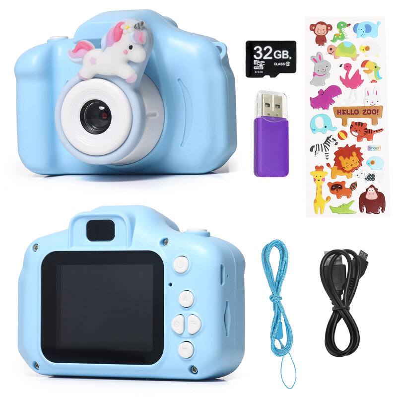 Fotocamera digitale per bambini 1080P HD Video Photo Mini Camera 8 milioni di Pixel giocattoli da esterno fotocamera per bambini giocattolo elettrico per bambini