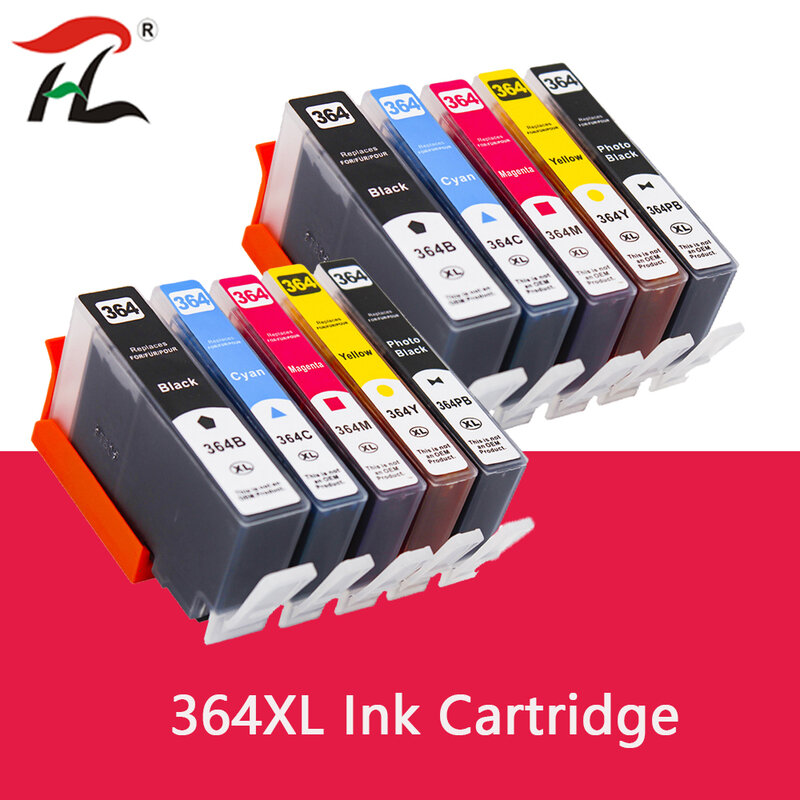 Cartucho de tinta compatível para HP 364 364 XL 3070A 364XL para hp 3520 3522 4620 4622 5511 5512 5514 5515 5520 5522 5524 6515 Printer