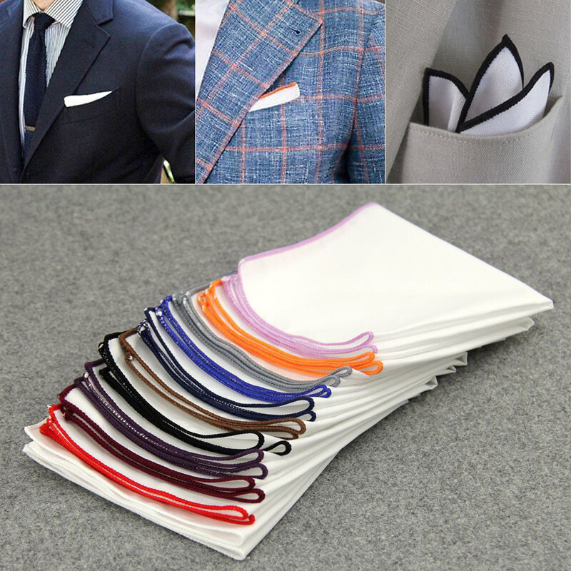 Luxus Mode Männer Einst ecktuch Taschentuch Hochzeit Business Party Brust einfache Handtuch quadratische Taschentuch Anzug Zubehör für Männer
