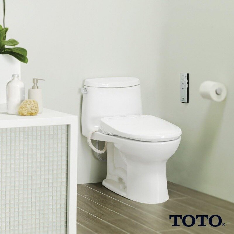 TOTO SW573#01 S300E Electronic Bidet Toilet Cleansing, Instantaneous Water, EWATER Deodorizer, Warm Air Dryer, and Heated Seat