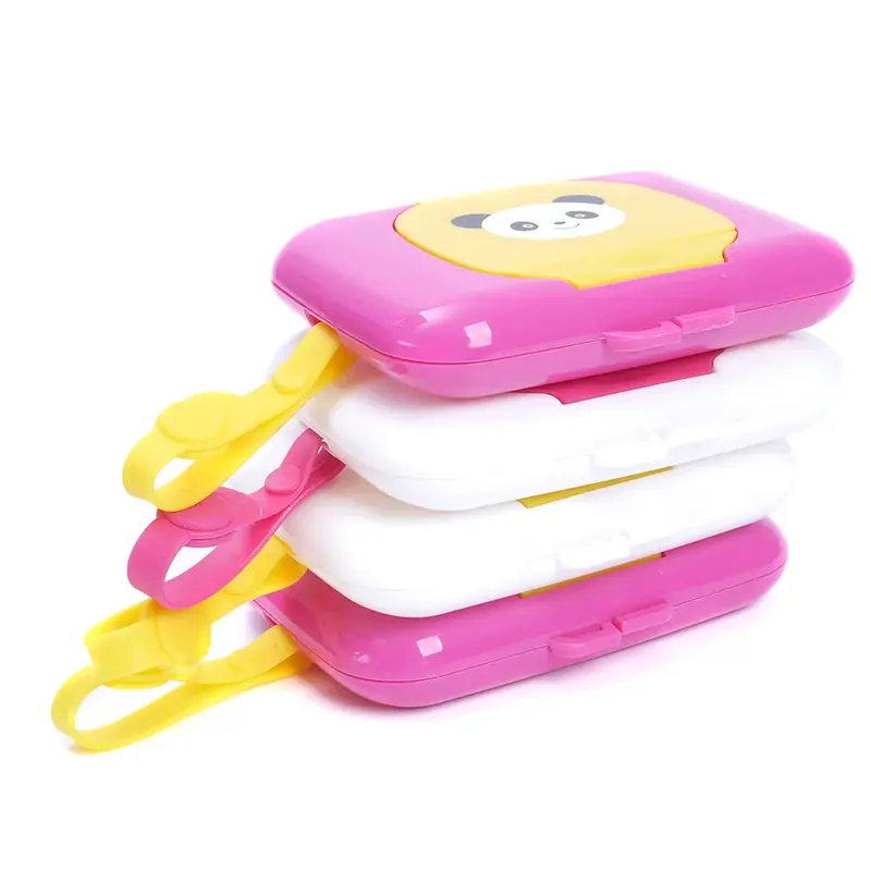 2024 New Portable Baby Wipe Case Box passeggino Kids Wet Wipe Dispenser custodia da viaggio scatole di fazzoletti accessori da viaggio decorazioni da tavolo