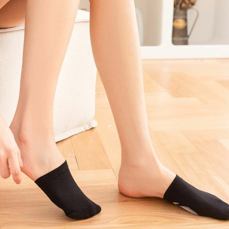 Тонкие невидимые Нескользящие бархатные невидимые носки на высоком каблуке чулочно-носочные изделия носки до половины ног