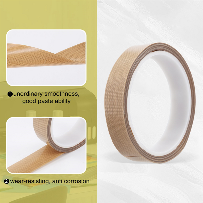 PTFE Tape/PTFE Tape for Vacuum Sealer Machine,Hand and Impulse Sealers (1 Inch x 33 Feet)