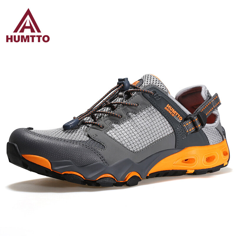HUMTTO Summer Wading Shoes for Men Breathable Beach Water Sneakers 2022 Sports Mens Sandals Trekking Outdoor Man Hiking Shoes