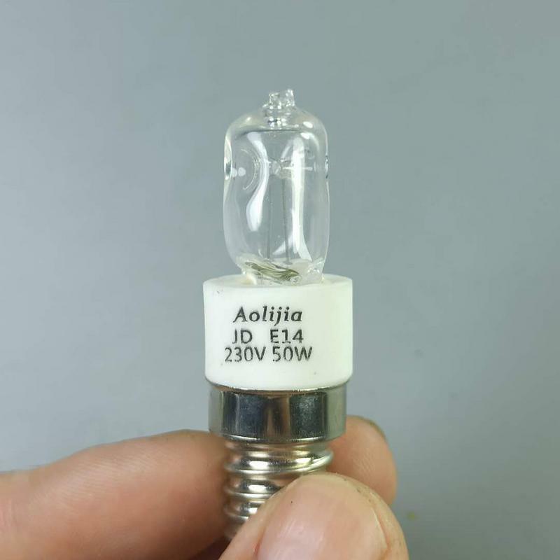 할로겐 오븐 램프, 고온 500 ℃ 내성 안전 건조기, 전자 레인지 전구, E14 40W, 50W, 110V, 220V