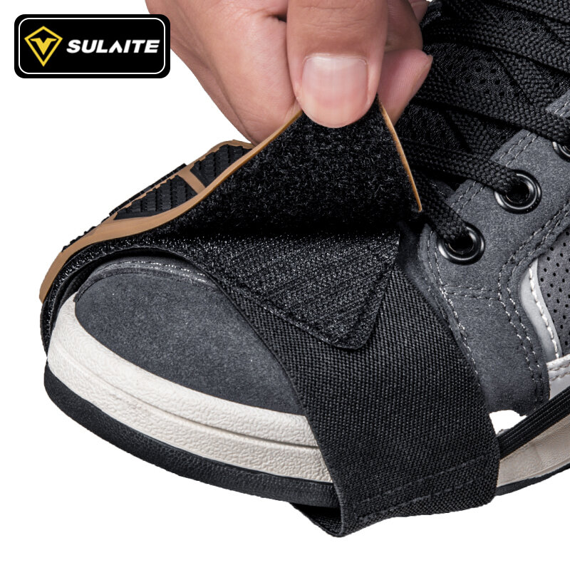 SULAITE-Motocicleta Shift Pad Gear Shoe Cover, Durável Leve Boot Protector, Ajustável para Equitação, Moto Acessórios