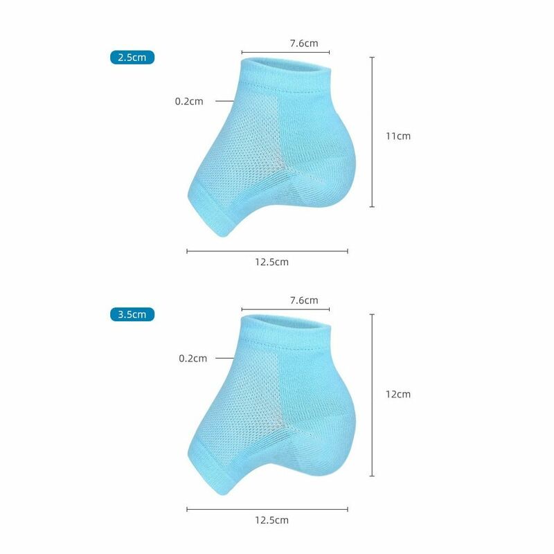 Invisible Rizzsoles Height Max Socks Sports Thickened SEBS Half Height Increase Insoles 2.5/3.5cm Anti-slip Heel Lift Women Men