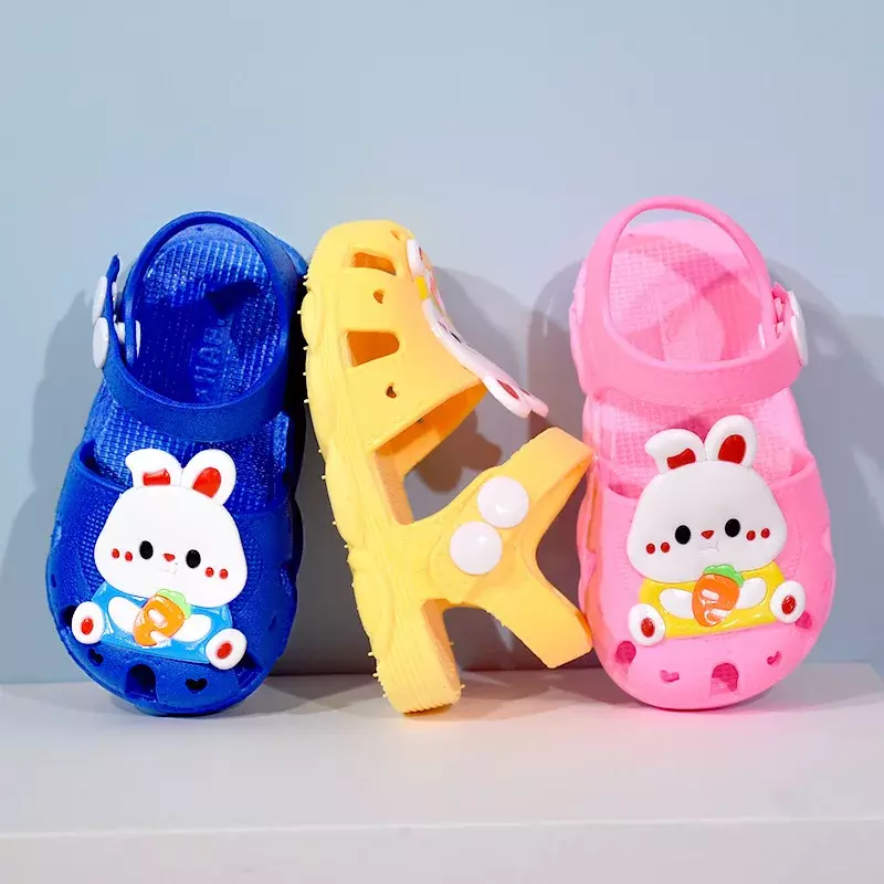 Sandalias antideslizantes para caminar para bebé, Zapatos de suela suave para playa, de 0 a 2 años