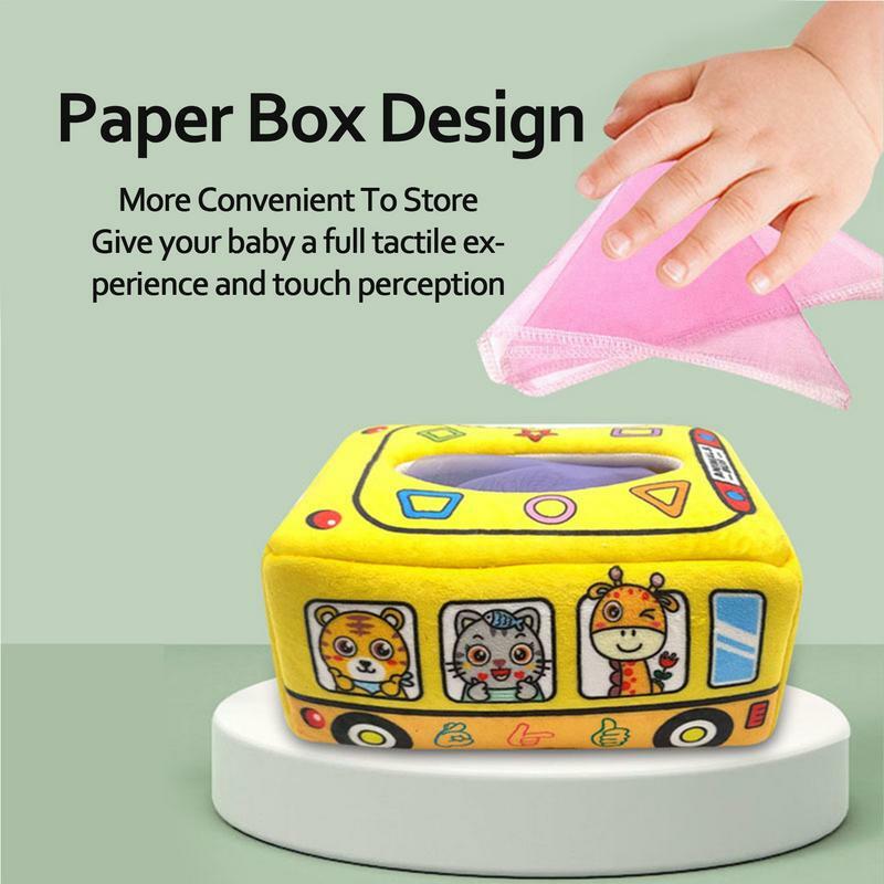 Montessori Tissue Box High Contrast Crinkle Sensory Toys Early Learning STEM Montessori Education Montessori Toys For Girls And