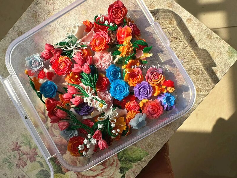 Molde acrílico 3D de flores rosas para decoración de uñas, placas de estampado de silicona, productos para uñas, accesorios para uñas, 1 unidad