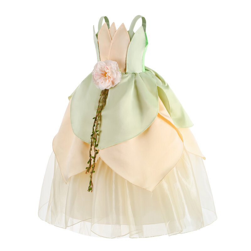 Женское блестящее вечернее платье, зеленое бальное платье принцессы и лягушки, красивые пышные платья на день рождения