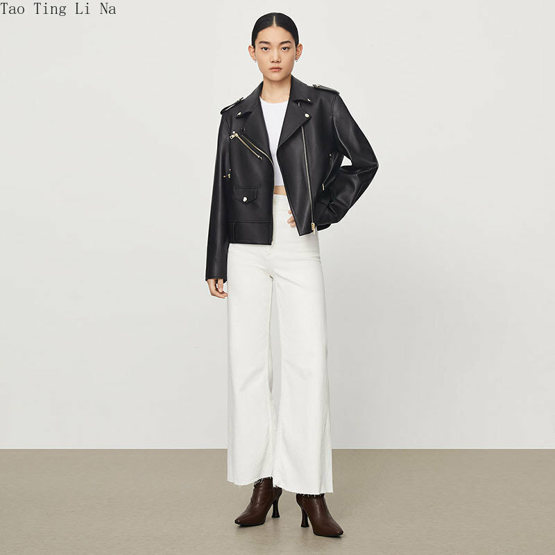 女性の本革のジャケット,大きくて本物のシープスキンのコート,W10,2023