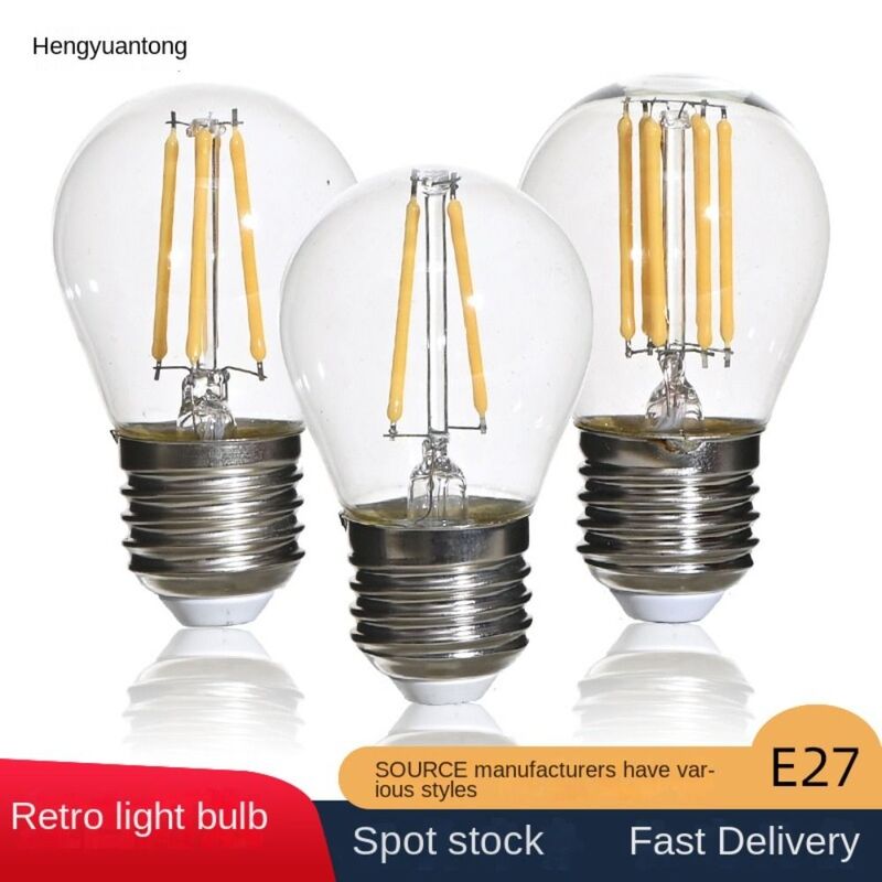 Bombilla Retro Vintage de luz clara, filamento transparente caliente, vidrio incandescente antiguo, lámpara Edison brillante