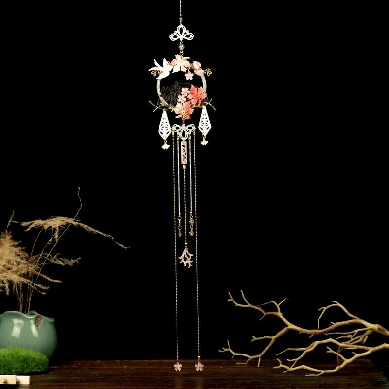 Cina klasik Vintage Hanfu pinggang liontin perhiasan pesona dekoratif seni kerajinan aksesoris Retro berongga desain liontin T1