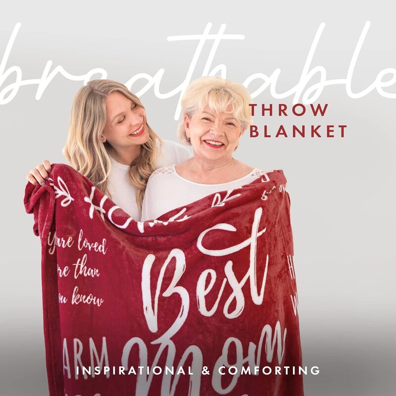best A gift the for mom, mom's gift, mom ever, mom's birthday gift, mom's flannel blanket