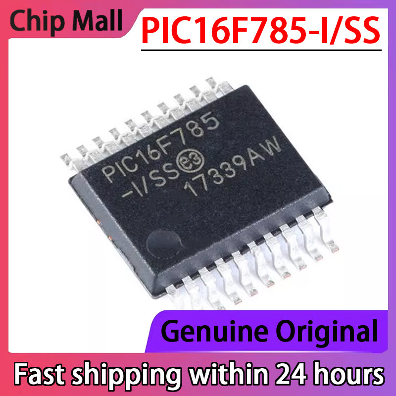 New Original PIC16F785-I/SS PIC16F785 SSOP20 Microcontroller Processor Chip