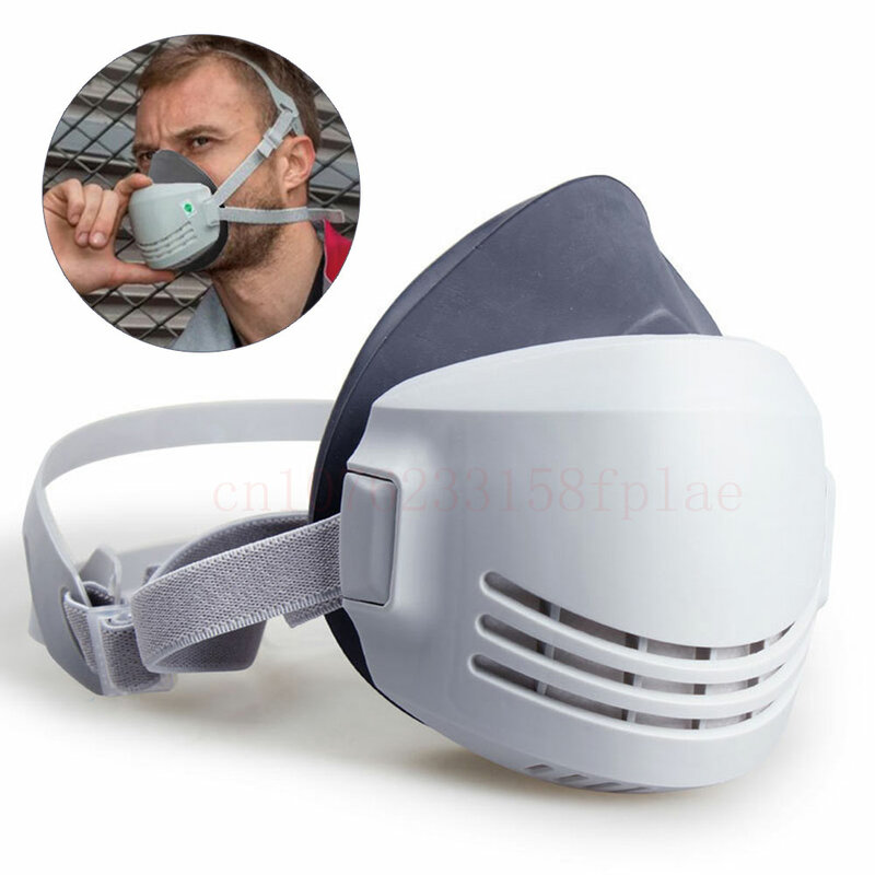 Stofmasker + 20 Stuks Filter Katoen Masker Half Gezicht Stofdicht Masker Anti-Industriële Bouw Stof Nevel Mist Veiligheid Gasmasker