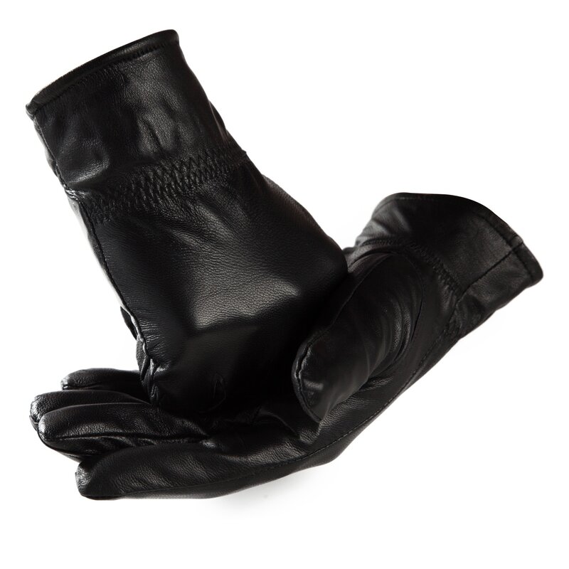 Зимние перчатки из овечьей кожи для женщин, ветрозащитные и плотные перчатки с теплой кашемировой подкладкой, модные перчатки для вождения
