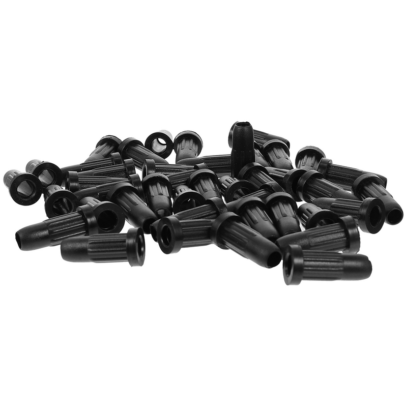 30 Pcs Non-slip Mute Protective Covers for Computer Desks Desks And Chairs (Black)