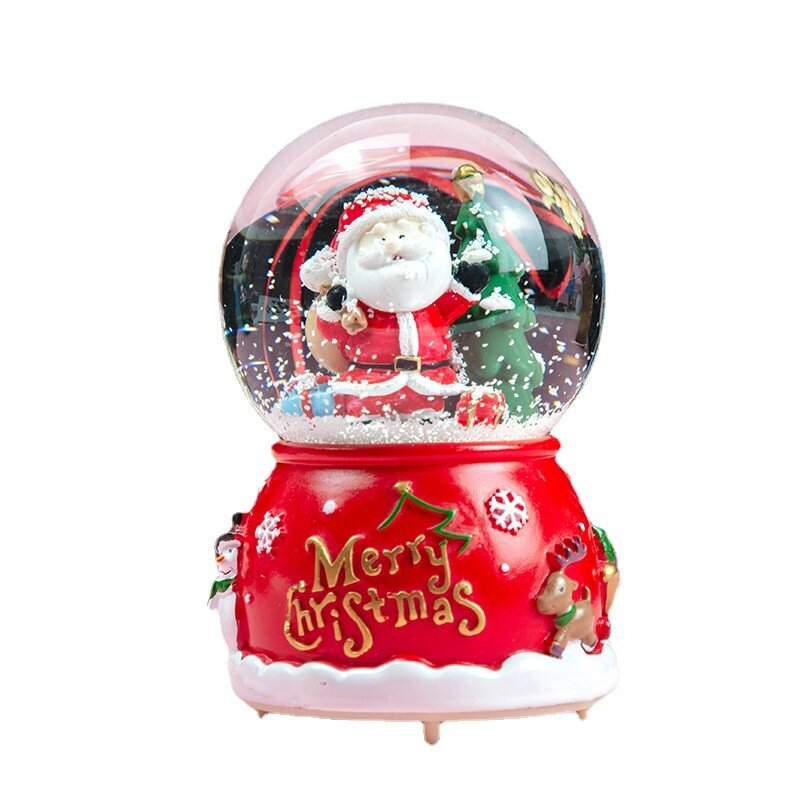 Natal sonho bola de cristal ornamentos caixa música caixa de música menina princesa crianças menina presente aniversário