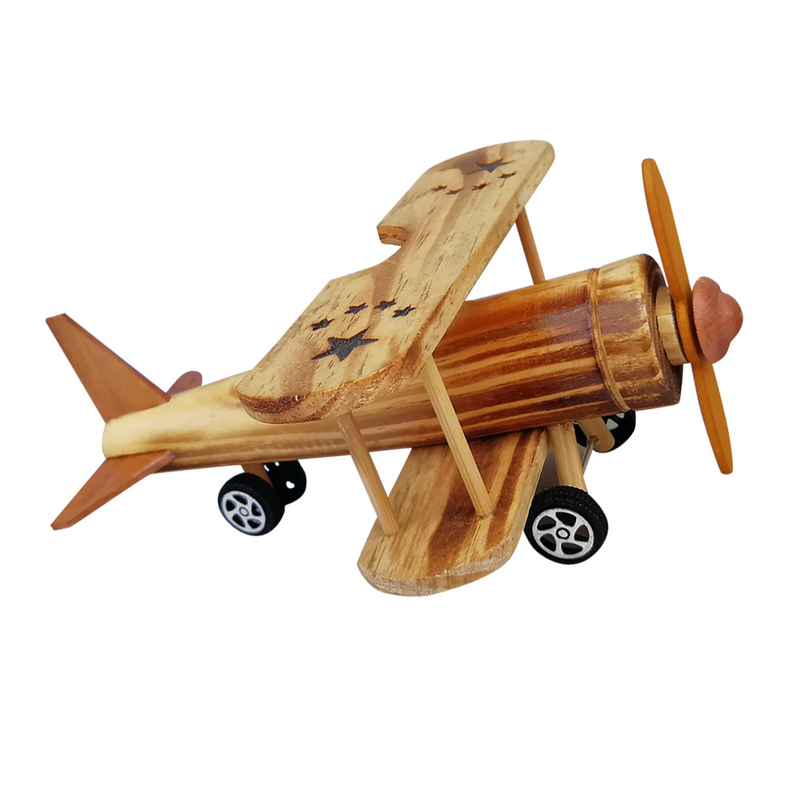 Modelo de avión de guerra de madera para escritorio, artesanía de decoración de avión para el hogar, Hotel y oficina